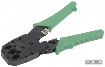 ITK Инструмент обжим. для RJ45 RJ12 RJ11 ручка ПВХ зеленый ІЕК