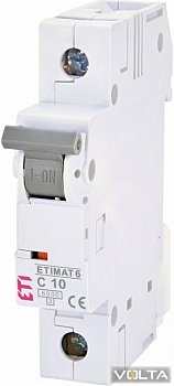 Автоматический выключатель ETIMAT 6 1p C 10А (6 kA)