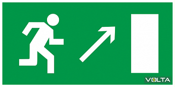 Самоклеящаяся этикетка 200х100 мм "Напр.к эвак.вых. напр.вверх" IEK