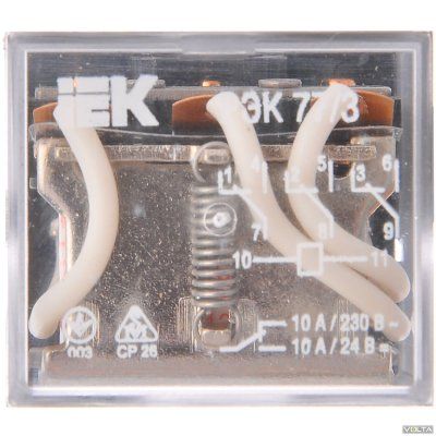 Реле РЭК773(LY3) 10А 12В АC ИЭК2
