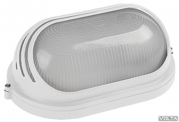 Светильник НПП1207 белый/овал ресничка 100Вт IP54 IEK