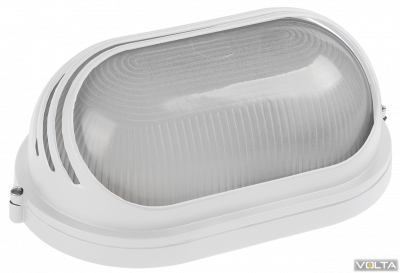 Светильник НПП1207 белыйовал ресничка 100Вт IP54 ИЭК