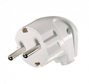 Вилка евро MAKEL с/з угловая