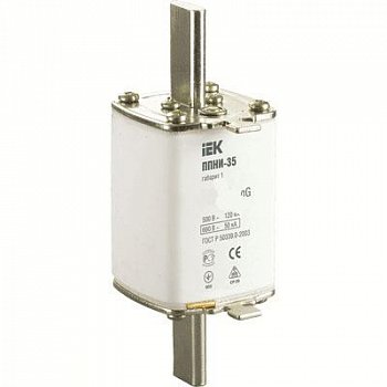 Плавкая вставка предохранителя ППНИ-35, габарит 1, 100А IEK