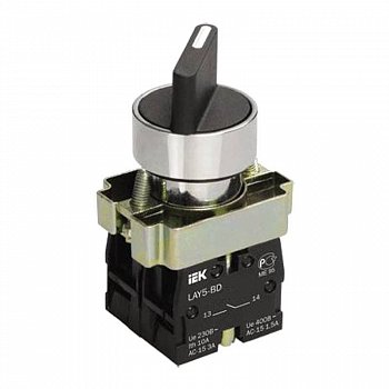 Переключатель LAY5-BD33 3 положения "I-0-II" стандарт ручка IEK