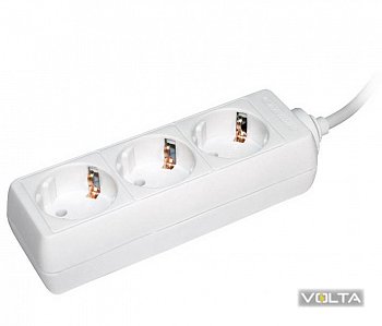 Розетка переносная разборная К03 3 места CLASSIC IEK