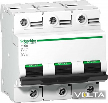 Автоматический выключатель C120N 3P 100A C  SCHNEIDER