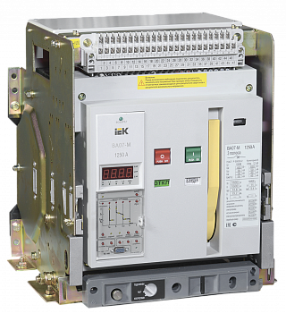 Выключатель автоматический ВА07-М комб. расц. выдвиж. 3Р 1250А Icu=80кА IEK