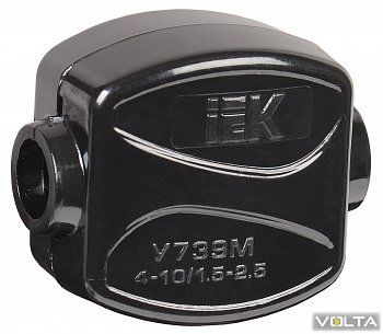 Зажим ответвительный У-739М (4-10/1,5-2,5 мм²) IP20 IEK