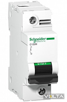 Автоматический выключатель C120N 1P 125A C SCHNEIDER