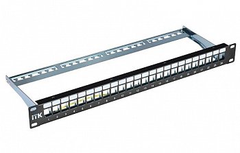 ITK 1U Модульная патч-панель FTP, 24 порта IEK