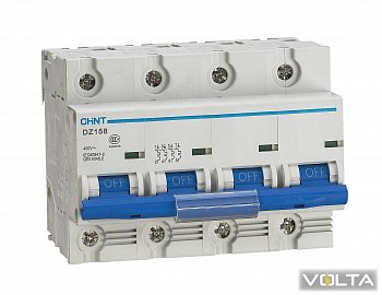 Автоматический выключатель DZ158-125 4P  63A 10kA CHINT