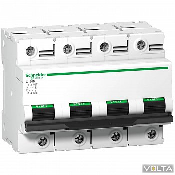 Автоматический выключатель C120N 4P 100A C SCHNEIDER