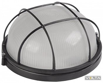 Светильник НПП1102 черный/круг с реш.100Вт IP54 IEK