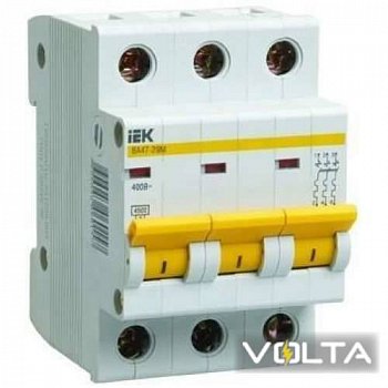 Автоматический выключатель ВА47-29 3Р 50А 4,5кА х-ка С IEK